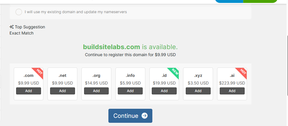Domain Pricing
