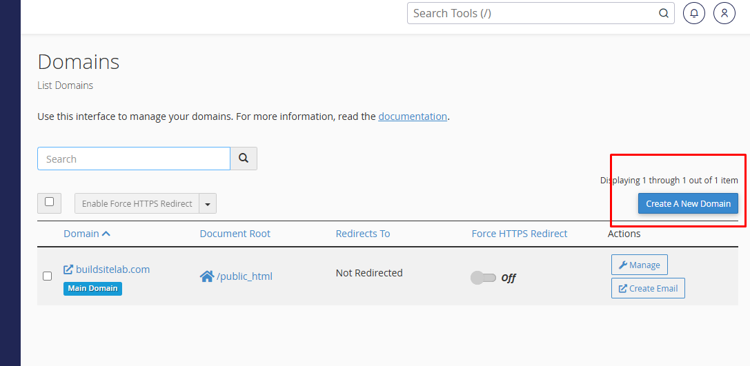Create a subdomain in HawkHost cPanel