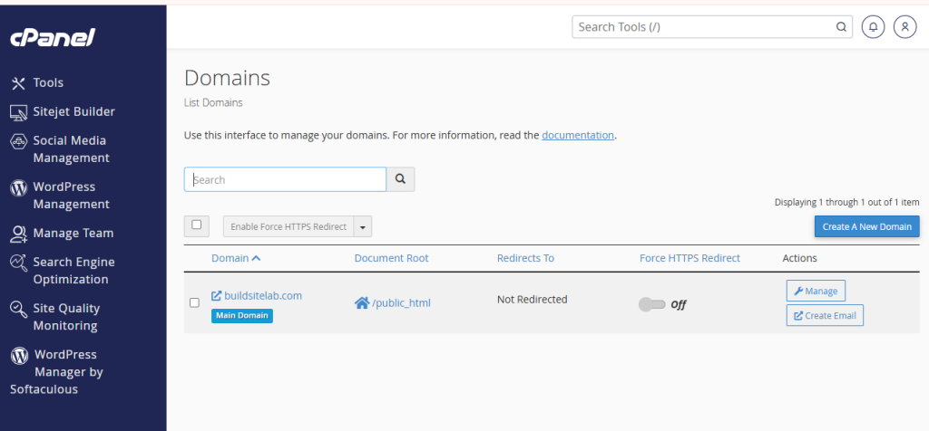 Create a subdomain in HawkHost cPanel