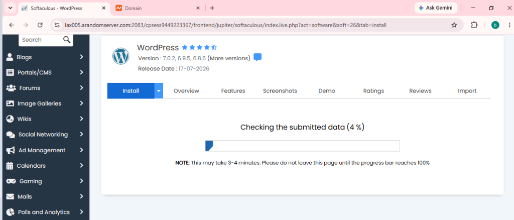  WordPress Installer