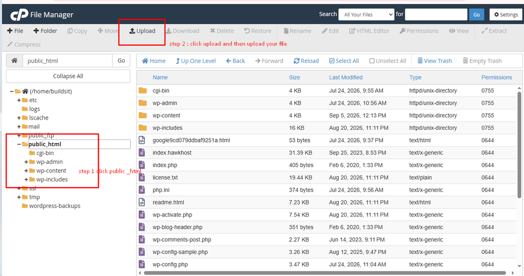 PHP page successfully connecting to the MySQL database on HawkHost.